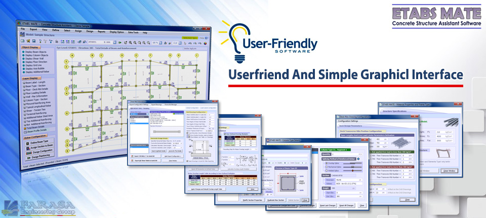  ETABS MATE: Userfriendly And Simple Graphical Interface 